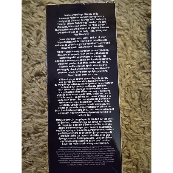 Westmore Beauty Body Coverage Perfector Golden Radiance Body Makeup 3.5 oz - Picture 4 of 6